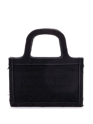 Christian Dior Book Tote Camouflage Embroidered Canvas Mini (view 1)