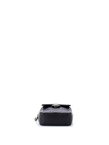 Chanel Classic Flap Zip Phone Holder Crossbody Bag Quilted Caviar (view 2)
