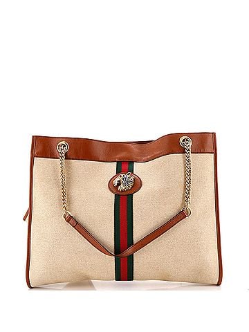 Gucci Rajah Chain Tote Canvas Large (view 1)