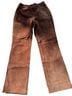 Kate Hill 100% Suede Brown Leather Pants Size 4 - photo 1