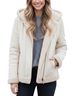 Hydraulic Vintage 90s Hooded Cream Faux Suede &amp; Fur Penny Lane Coat Y2K 90s Soft Grunge Retro Boho Winter Faux Fur Jacket - photo 2