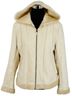 Hydraulic Vintage 90s Hooded Cream Faux Suede &amp; Fur Penny Lane Coat Y2K 90s Soft Grunge Retro Boho Winter Faux Fur Jacket - photo 3