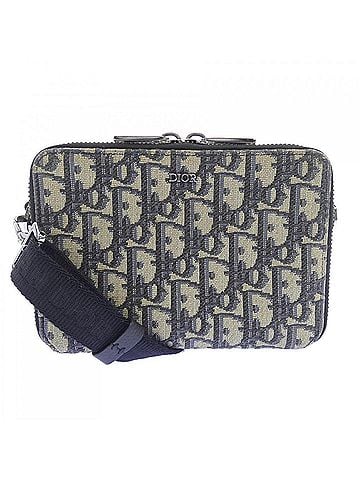 Christian Dior Christian Dior Dior DIOR Zip Pouch with Strap, Oblique Jacquard, 2OBBC119YSE Handbag (view 1)