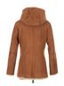 Wilsons Leather Vintage 1999 Brown Vegan Faux Suede &amp; Fur Lined Hooded Penny Lane Winter Jacket | Boho Chic Retro Coat - photo 5