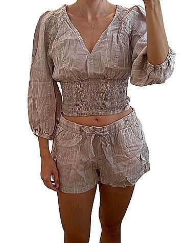 Vintage Havana Short Sleeve Blouse (view 1)