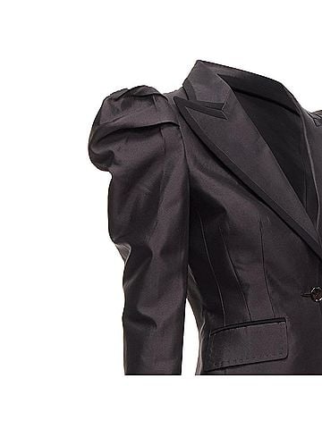 Dolce & Gabbana Dolce Gabbana Silk Puff Sleeve Blazer (view 2)