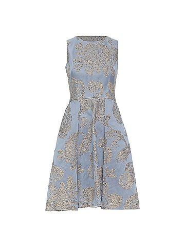Oscar De La Renta Oscar De La Renta 2007 Grey Jacquard Dress (view 1)