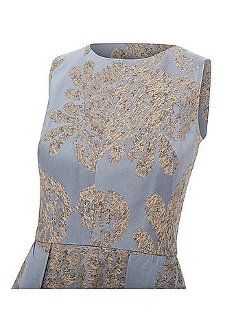 Oscar De La Renta Oscar De La Renta 2007 Grey Jacquard Dress (view 2)