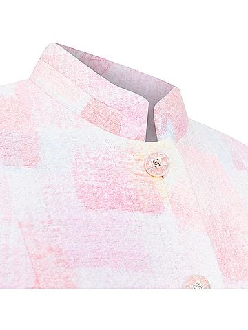 Chanel Chanel 2023 Runway Pink Painted Tweed Jacket (view 2)