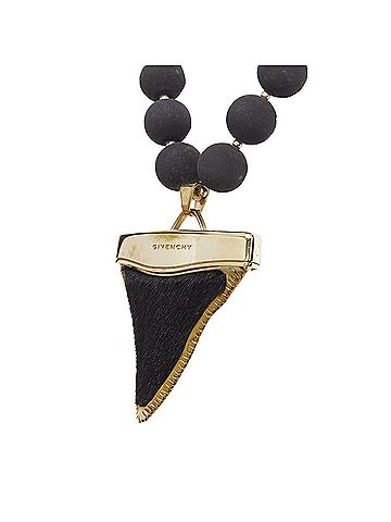 Givenchy Givenchy Fur Shark Tooth Ball Necklace (view 2)