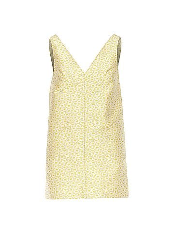 Gucci Gucci 2025 Yellow Daisy Jacquard Silk Mini Dress (view 1)