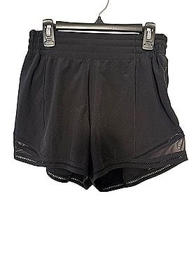 Lululemon Athletica Mesh Trim Running Shorts High Rise Athletic Shorts (view 1)