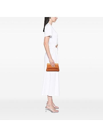 Bottega Veneta Nappa Intrecciato Flap Clutch (view 2)