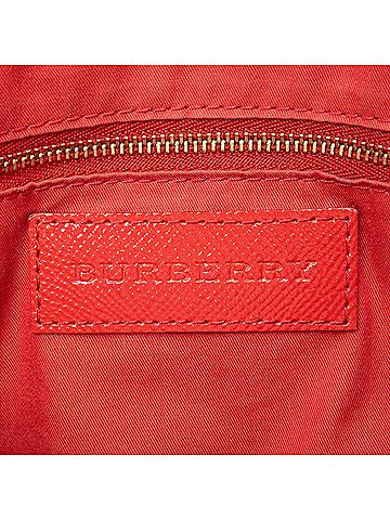Burberry Haymarket Check Coated Canvas Minford Portrait Satchel (view 2)