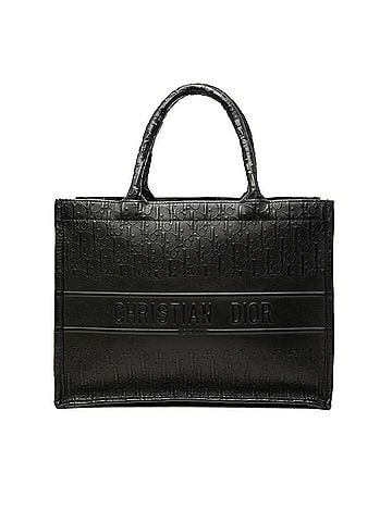 Dior Medium Oblique Embossed Leather Book Tote (view 1)