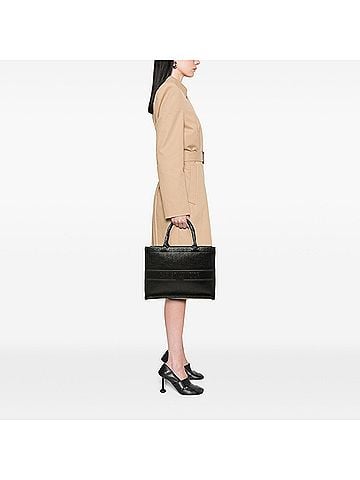 Dior Medium Oblique Embossed Leather Book Tote (view 2)