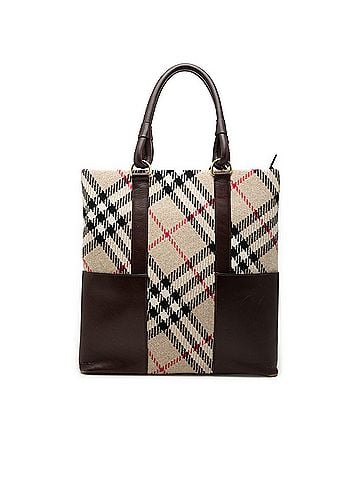 Burberry Supernova Check Wool Tote (view 1)
