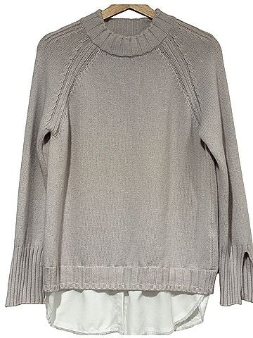 Brochu Walker Mock Neck Layered Pullover Sweater (view 1)