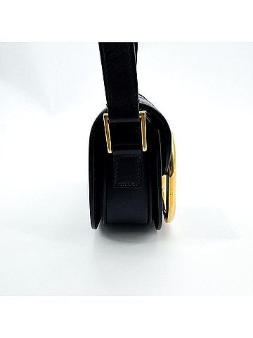 Valentino Garavani Supervee Leather Black Leather Crossbody Bag Bag (view 2)