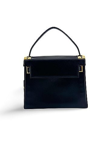 Valentino Garavani My Rockstud Satchel Leather Black Leather Handbag (view 1)