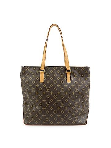 Louis Vuitton Cabas Mezzo Monogram Canvas Brown Canvas Tote Bag Bag (view 1)