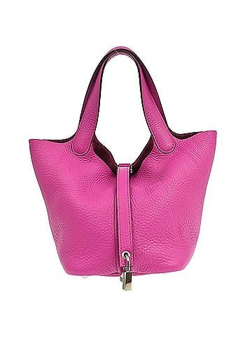 Hermès Picotin Lock Clemence Pink Leather Handbag (view 1)