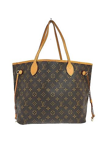 Louis Vuitton Neverfull Monogram Canvas Brown Canvas Tote Bag Bag (view 1)
