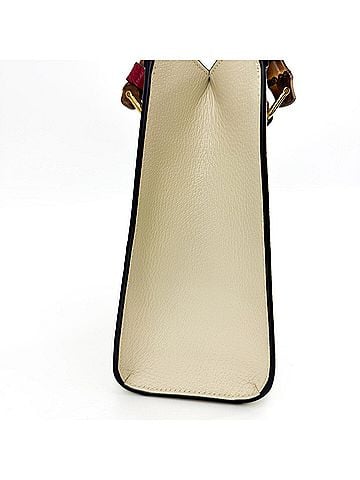 Gucci Diana Nm Bamboo Handle Leather White Leather Tote Bag Bag (view 2)
