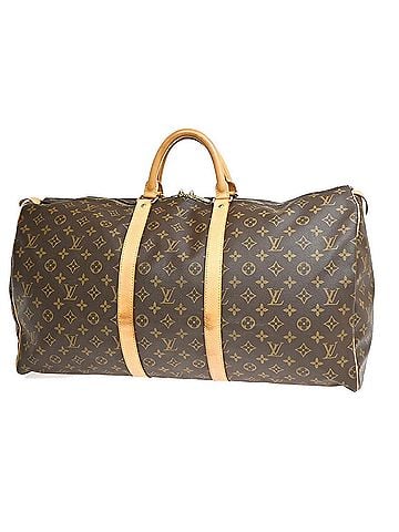 Louis Vuitton Keepall Monogram Canvas Brown Canvas Travel Bag Bag (view 1)