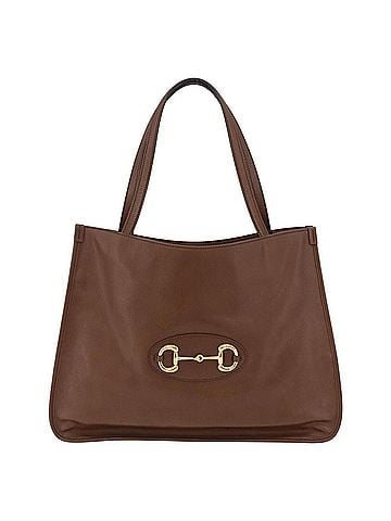 Gucci Horsebit 1955 Leather Brown Leather Tote Bag Bag (view 1)