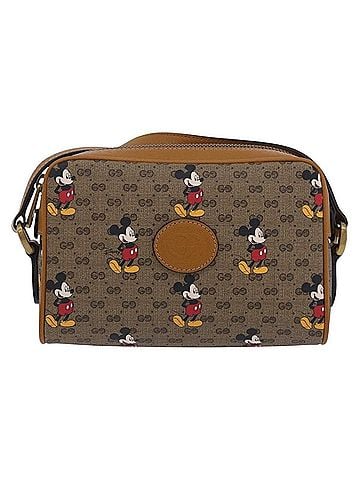 Gucci Disney Mickey Mouse Printed Mini Gg Coated Canvas Beige Canvas Shoulder Bag Bag (view 1)