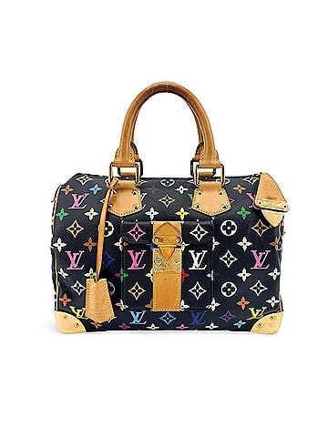 Louis Vuitton Speedy Monogram Multicolor Black Canvas Handbag (view 1)