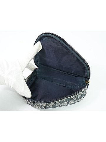 Dior Saddle Zip Diorissimo Canvas Navy Canvas Clutche &amp; Pouche Bag (view 2)