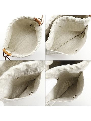 Hermès Fourbi Toile Beige Cotton Clutche &amp; Pouche Bag (view 2)