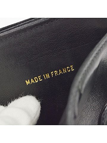 Chanel Vintage Timeless Bifold Caviar Black Leather Wallets Accessory (view 2)