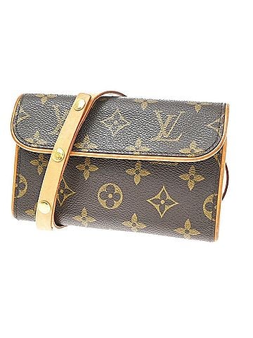 Louis Vuitton Florentine Waist Monogram Canvas Brown Leather Clutche &amp; Pouche Bag (view 1)