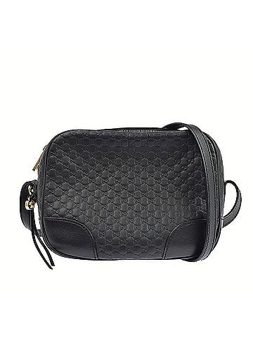 Gucci Bree Disco Microssima Leather Black Leather Crossbody Bag Bag (view 1)