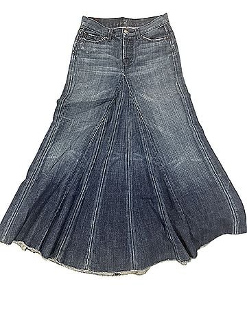 7 For All Mankind Denim Skirt (view 1)