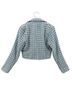 Jason Wu Graphic Checkered-gingham Blue White Blazer Size 8 - photo 3