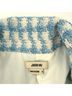 Jason Wu Graphic Checkered-gingham Blue White Blazer Size 8 - photo 4
