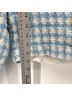 Jason Wu Graphic Checkered-gingham Blue White Blazer Size 8 - photo 6