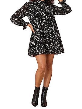 Reformation Jourdan Babydoll Mini Dress Casual Dress (view 1)