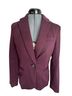 Gap 74% Polyester 18% Rayon 8% Spandex 100% Polyester Burgundy Blazer Size 2 - photo 1