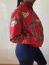 Nike 100% Polyester Print Red Gold Jacket Size XS - photo 5