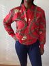 Nike 100% Polyester Print Red Gold Jacket Size XS - photo 8