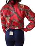 Nike 100% Polyester Print Red Gold Jacket Size XS - photo 2