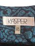 Kasper Animal Print Blue Black Blazer Size 24 - photo 2