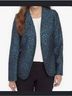 Kasper Animal Print Blue Black Blazer Size 24 - photo 3