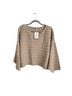 Free People Stripes Brown Blue Pullover Sweater Size S - photo 2