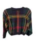 Best Plaid Green Black Red Yellow Pullover Sweater Size S - photo 2
